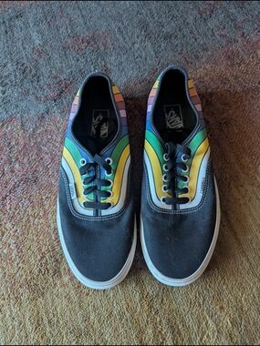 Vans Rainbow Wave Low-Top Sneakers with Multicolor Accents